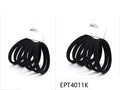 SISI Large Soft Black Stretchy Hair Tie