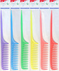 Eden Large Pastel Assort Bone Tail Comb